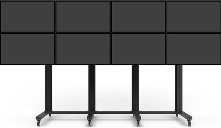 Produktbild Multibrackets M Public Video Wall Stand 8-Screens 40-55" Black