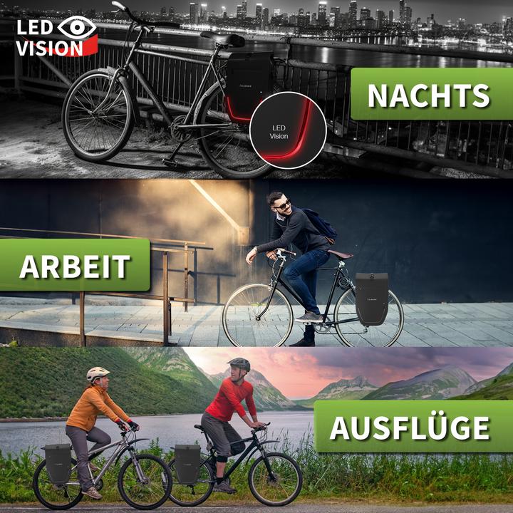 Produktbild Eloneo Fahrradtasche für Laptop (28 l, Gepäckträgertasche)