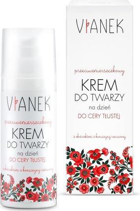 Actual product image Vianek VIANEK  Przeciwzmarszczkowy krem do twarzy na dzień do cery tłustej 50ml (50 ml, Day cream)