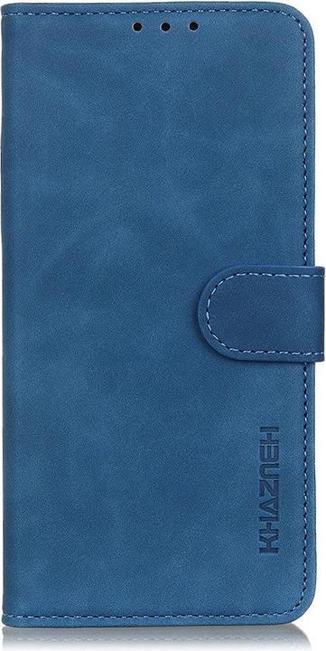 Actual product image Cover-Discount WIKO Y82 - leather case cover dark blue (Wiko Y82)
