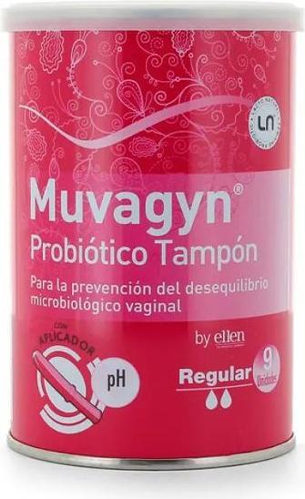 Actual product image Muvagyn Probiotic Tampon Regular with Applicator 9 Units (9 x)