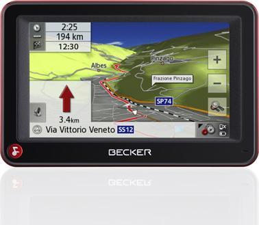 Becker ACTIVE 43 Talk, Bluetooth, TMC, Europakarten