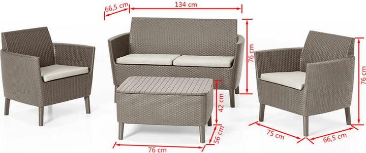 Produktbild Allibert Salemo Lounge Set