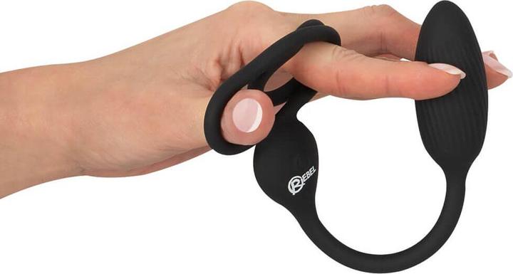 Image du produit Rebel Cock and Ball Ring avec un plug RC Butt (4.30 cm)