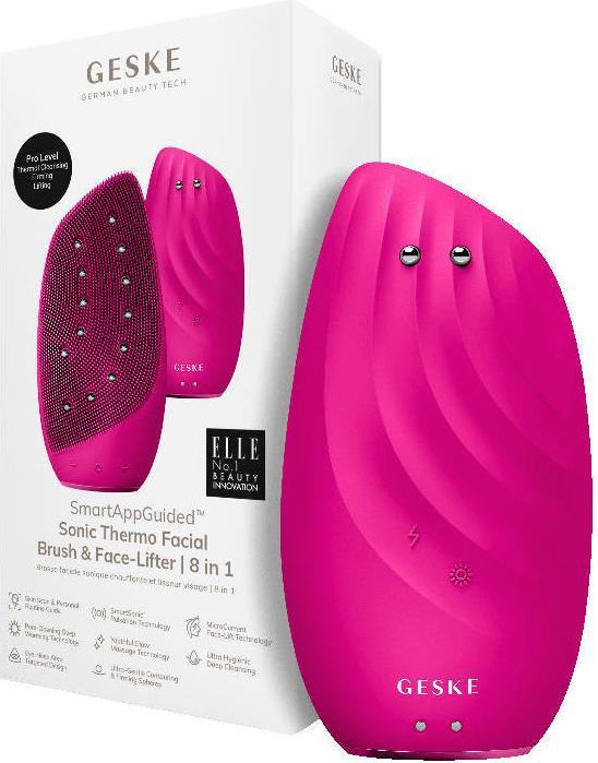 Immagine prodotto Konjac Sponge Soniczna szczoteczka termiczna & lifting do twarzy 8w1 Geske z Aplikacją (magenta)