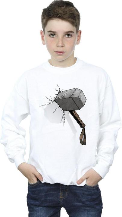 Produktbild Marvel Thor Hammer Crack Sweatshirt Jungen (140, 146)