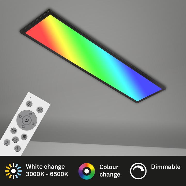 Produktbild Briloner RGB CCT LED Panel, schwarz, 1xLED-Platine/24W + RGB-LED (2400 lm)