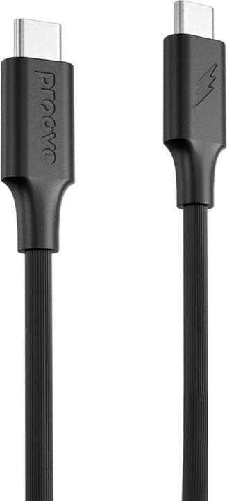 Immagine prodotto Proove cable Striped Silicone Type-C to Type-C 60W (1m) black (60 W)