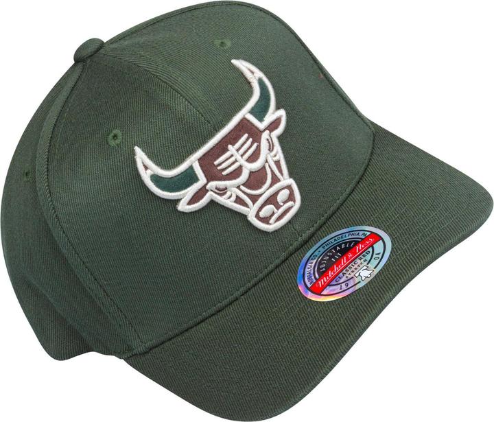 Image du produit Mitchell & Ness Snapback Stretch Cap - Chicago Bulls Oliv (Taille unique)