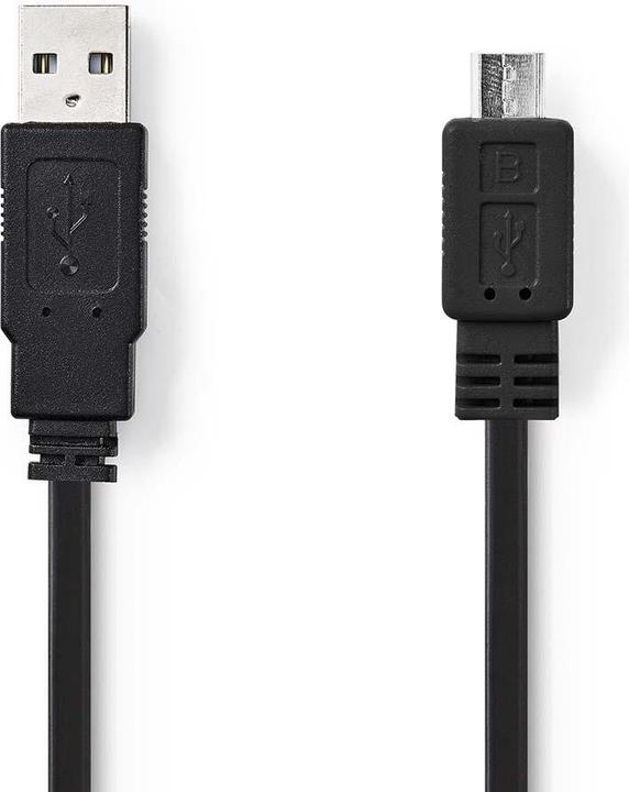 Produktbild Nedis Flachkabel USB 2.0 A Stecker - Micro B Stecker 1.0 m (1 m, USB 3.2 Gen 1)