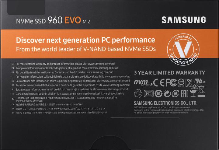 Produktbild Samsung 960 Evo (500 GB, M.2)