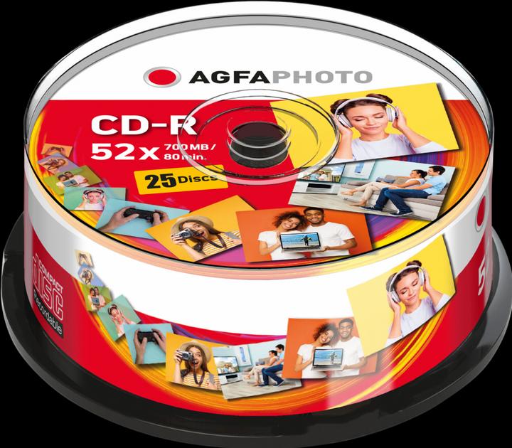 AGFAPHOTO 1x25 CD-R 80 / 700MB 52x Speed Cakebox (25 x)