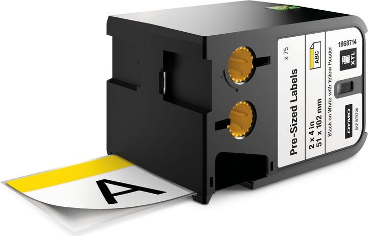 Produktbild Dymo XTL Pre-Sized Label, Black on White
