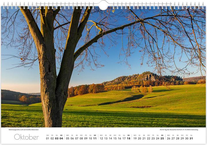 Produktbild Kalender Schsische Schweiz 2026 (45 x 30 cm, Deutsch)