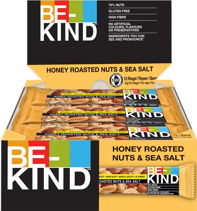 Immagine prodotto Be-Kind Noci tostate al miele e sale marino 12 pezzi (480 g)