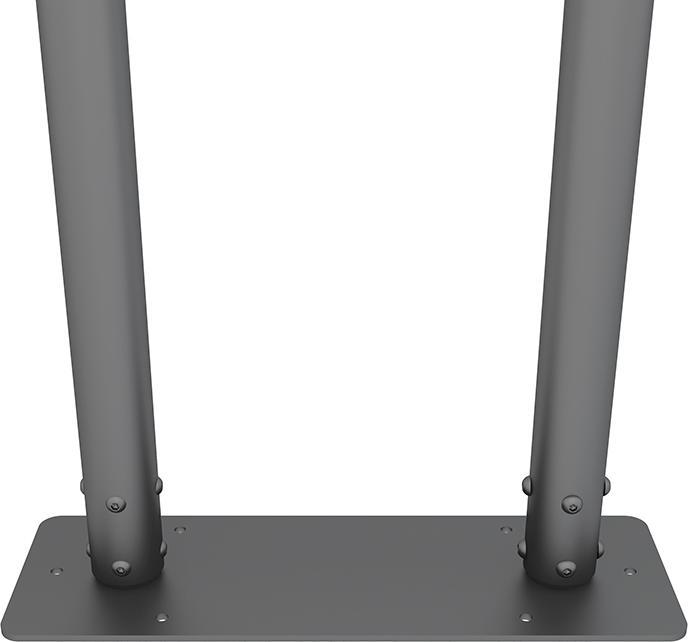 Image du produit Multibrackets Bolt Down Dual Pole, pour série Pro, métal