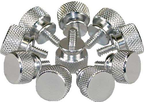 Immagine prodotto Aquatuning Viti a testa zigrinata alloggiamento argento Bigpack (10 pezzi)