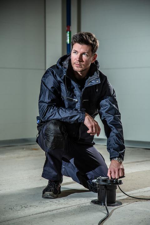 Image du produit Projob Veste de pluie imperméable au vent et à l'eau avec éléments contrastés (L)