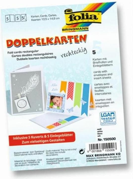 Produktbild Folia Doppelkarten (5 Stk.)