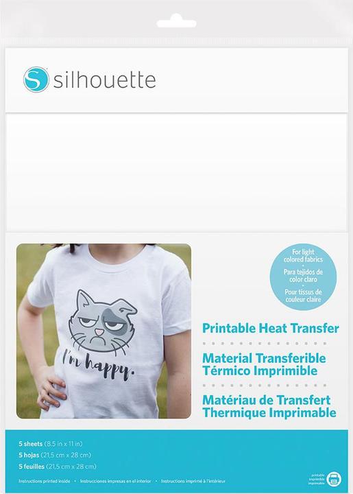 Image du produit Silhouette Film thermocollant pour tissus blancs