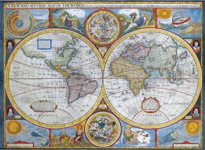 Image du produit Eurographics Ancienne carte du monde (1000 pièces)