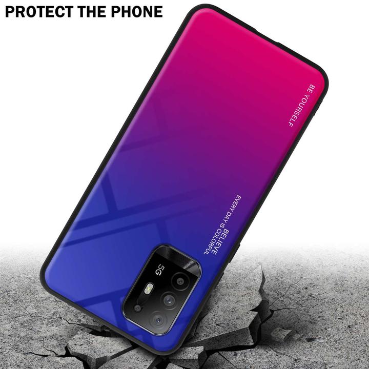 Image du produit Cadorabo TPU 2 couleurs Housse en verre (Oppo A94 5G)
