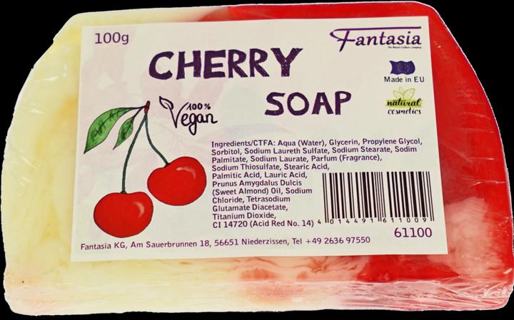 Cherry Soap 10 x 6,7 cm 100 gr