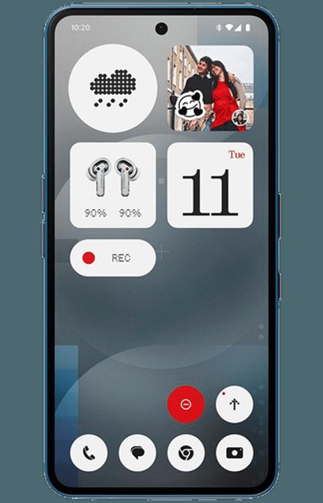 Actual product image Nothing Phone (3a) (256 GB, Blue, 6.77", Dual SIM, 50 Mpx, 5G)