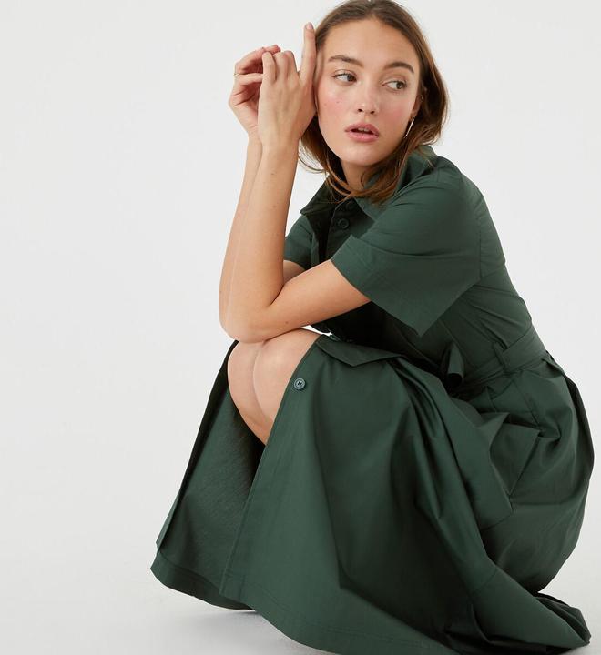 Produktbild La Redoute Collections Blusenkleid mit Bindegürtel (42)