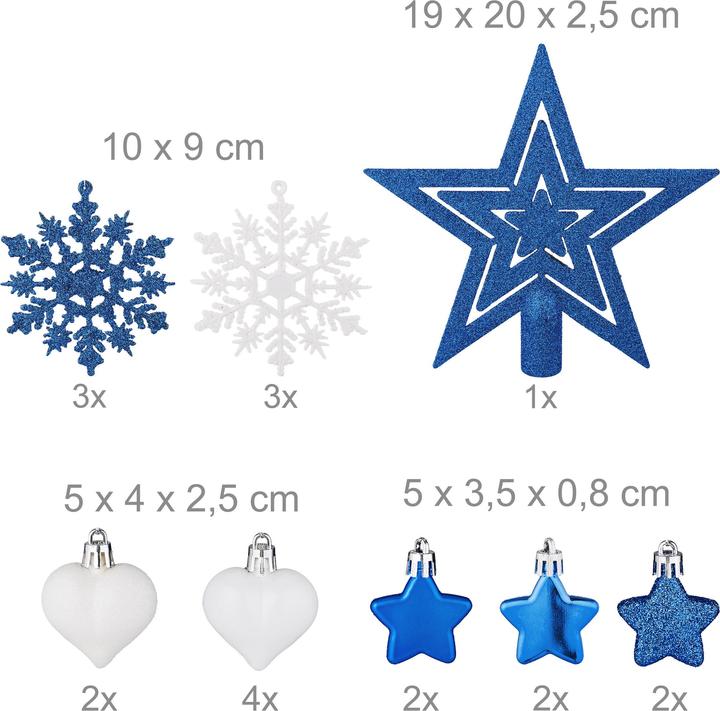 Produktbild Relaxdays Weihnachtskugeln-Set (1 -teilig)