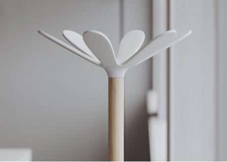 Produktbild Alba Garderobenst„nder "NAHOW", H”he: 1.750 mm, Buche / weiá