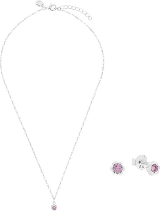 Immagine prodotto Prinzessin Lillifee Multisets für Mädchen, 925 Sterling Silber, Zirkonia synth. | Geburtsstein (Argento 925)