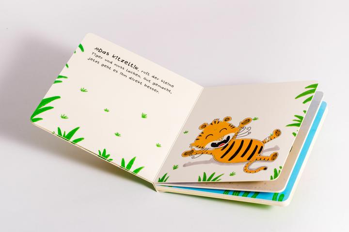 Actual product image Comfort the tiger - a feel-and-play book (German)