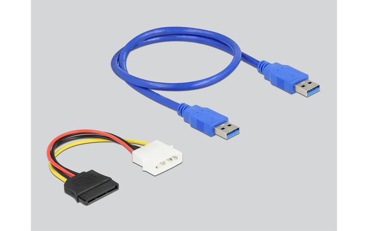 Produktbild Delock Riser Karte PCI Express x1 zu 2 x PCI 32 Bit Slot mit 60 cm Kabel
