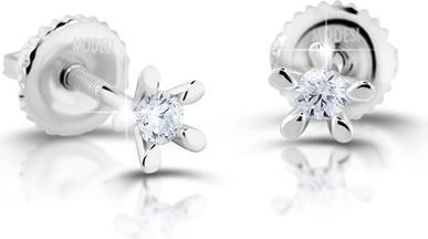 Produktbild Modesi Minimalist silver earrings with zircons M00923