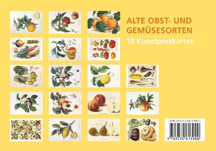 Produktbild Postkarten-Set Alte Obst- und Gemüsesorten (20 Stk.)