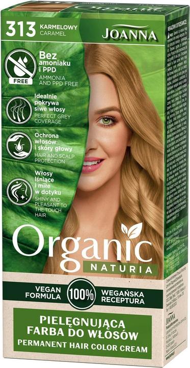 Image du produit Joanna Naturia Organic caring hair color without ammonia and PPD 313 Caramel (0% Ammonia)