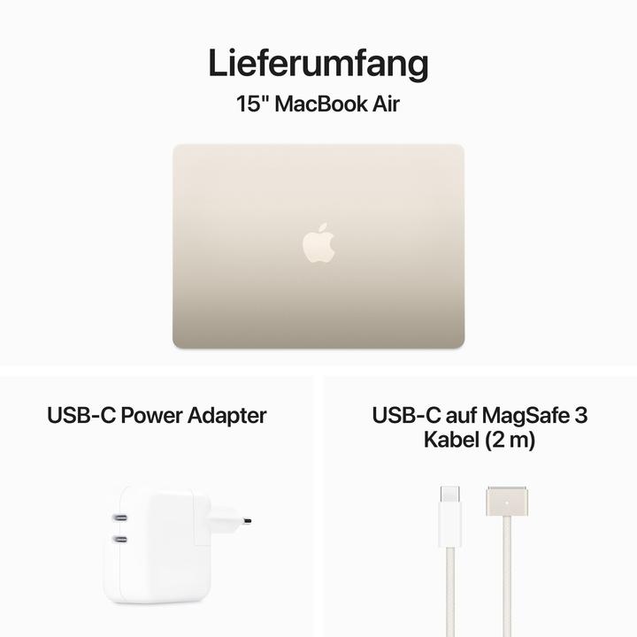 Actual product image Apple MacBook Air - 2024 (15", M3, 24 GB, 1000 GB, CH)