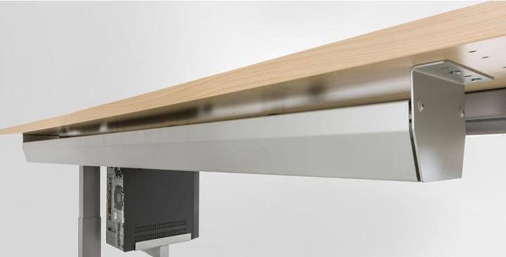 Produktbild Hammerbacher Kabelwanne klappbar für 180er Tisch Silber (146.20 cm)