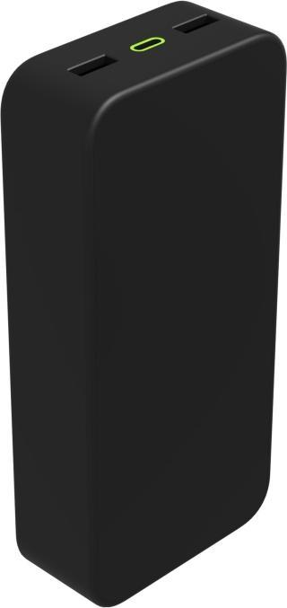 Produktbild mophie PS 20K with PD Black 20W USB C&A (20000 mAh, 20 W)