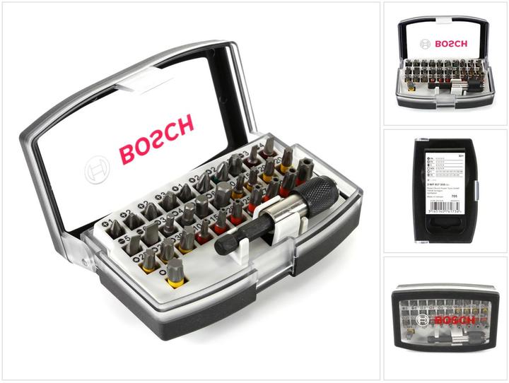 Produktbild Bosch Professional Zubehör Bits-Satz mit Klingenhalter (Kreuz Phillips PH M1, Kreuz Phillips PH M2, Kreuz Pozidriv PZ M1, Kreuz Pozidriv PZ M2, Kreuz Phillips PH M3, Kreuz Pozidriv PZ M3, Innensechsrund TX mit Loch M10, Innensechsrund TX mit Loch M20, Innensechsrund TX Mit Loch M25, Innensechsrund TX mit Loch M27, Innensechsrund TX mit Loch M30)