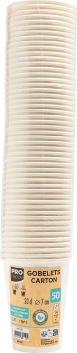 Actual product image PROnappe 15 disposable coffee cups 200.0 ml (1 x)