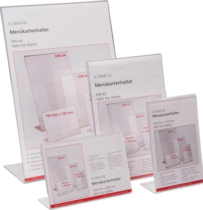 Actual product image Helit Table display the presenter (A4 portrait)