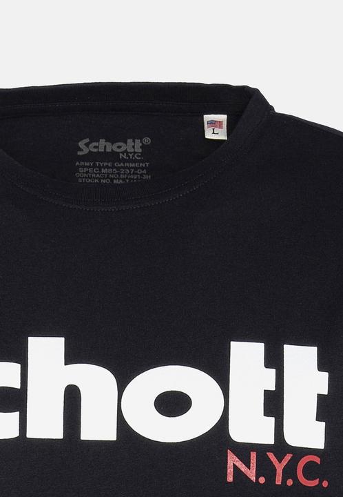 Actual product image Schott T-Shirt Logo Kurzarmshirt (L)