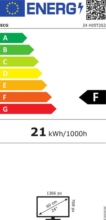 Energie-Label ECG 24 H05T2S2 (24", LED, HD ready)