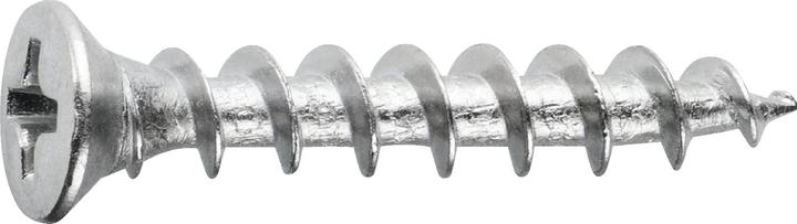 SFS SPT/ Beschlagschraube 4.2x10 PH 2 Stahl GS silber f. Kunststoffprofile (2000 Schrauben pro Stück)