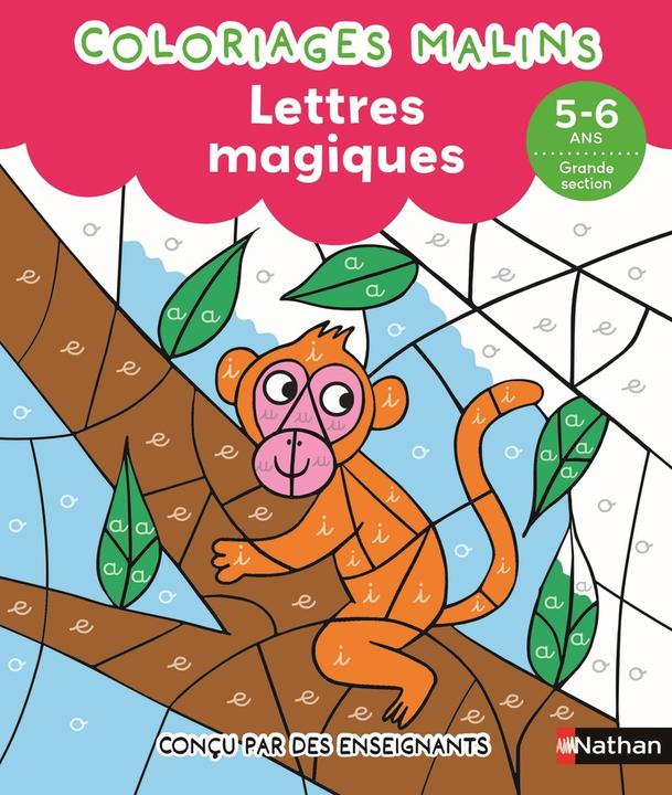Actual product image Colourings malins : lettres magiques, 5-6 ans, grande section (French, Chica Stéphanie, Ahrweiller Lucile, 2024)