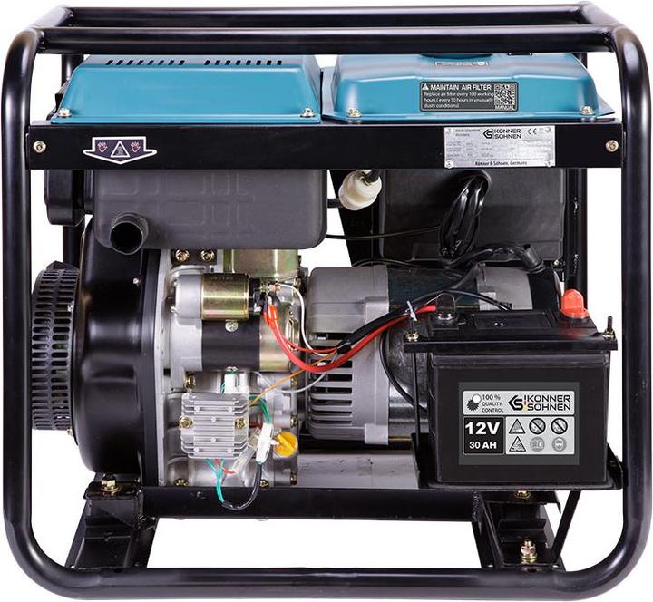 Actual product image Könner & Söhnen KS GENERATOR DIESEL KS 6100HDE (EURO V) 5,5kW 230V, ROZRUCH ELEKTRYCZNY (5000 W, 11 l)