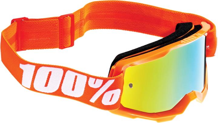 Immagine prodotto 100% Strata 2 Jr. maschera arancione - oro a specchio (Arancia, Specchio d'oro)