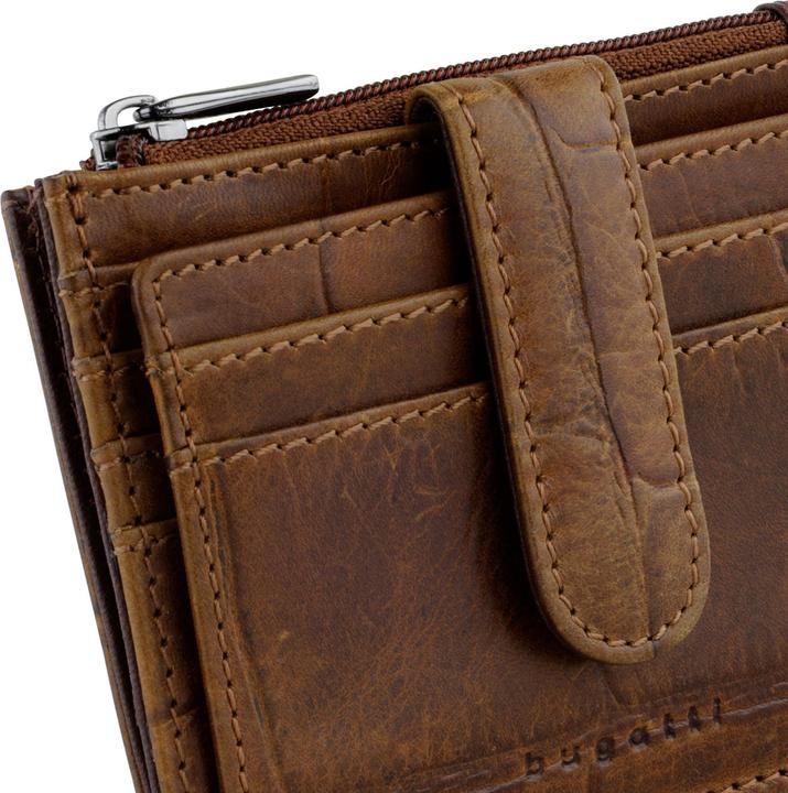 Bugatti Nevio Geldbörse RFID Schutz Leder 10.5 cm